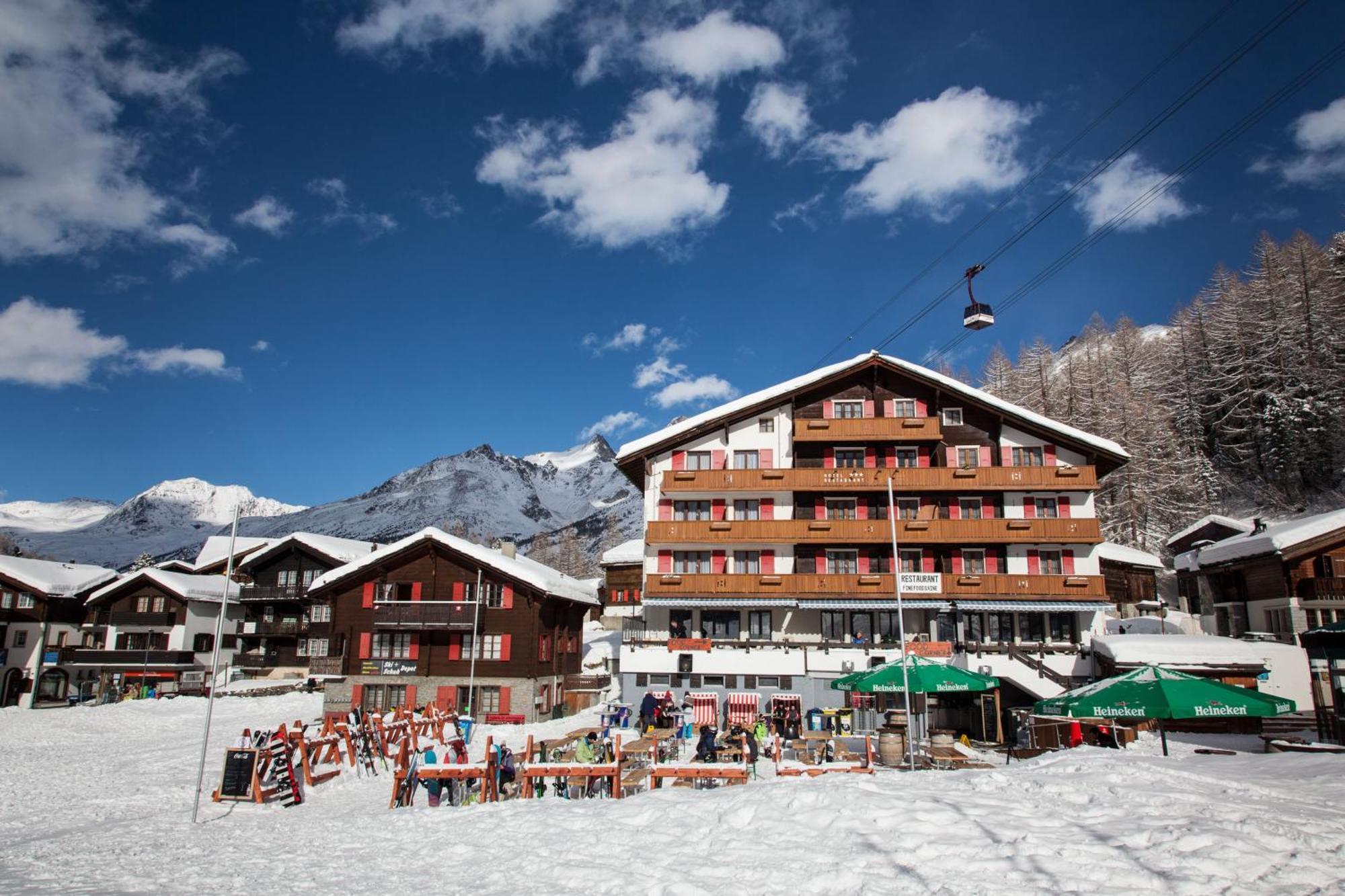 Hotel The Larix Ski-In Ski-Out Saas Fee Extérieur photo